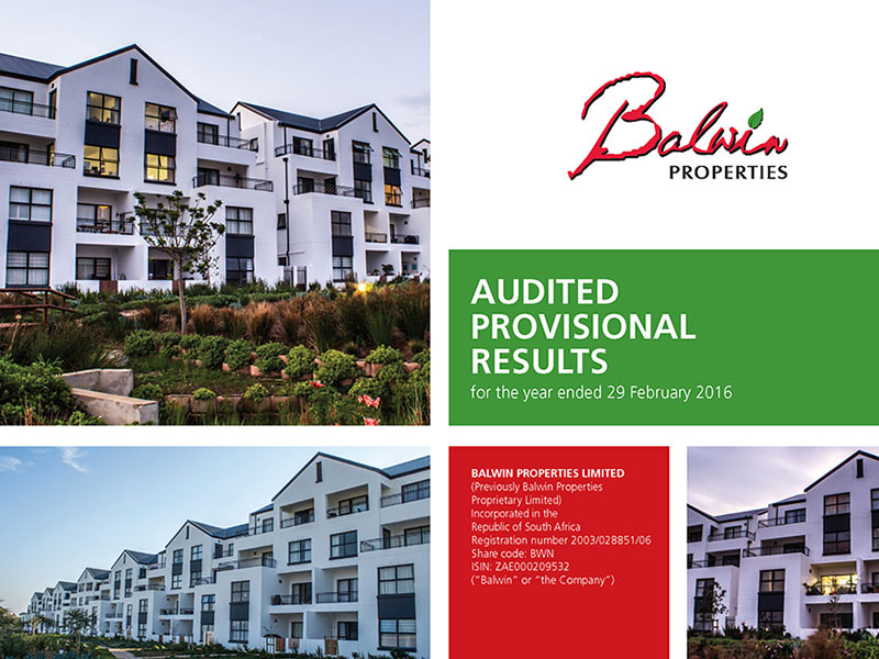 2016 Results Presentation for six months ended February